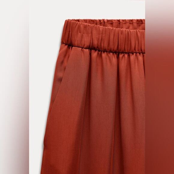 Zara ZW COLLECTION PAJAMA PANTS - Picture 6 of 14